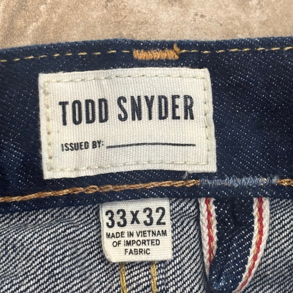 Todd Snyder Mens Slim Fit Selvedge Denim Jeans Indigo 33x 29 32-JE039239-BL05 - Picture 4 of 16